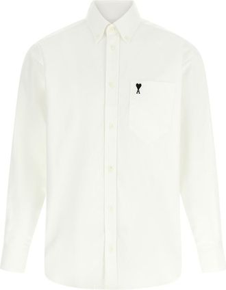 Ami White Regular Logo Shirt