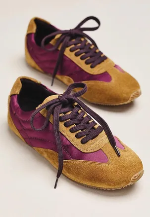 Maeve Suede Colorblock Sneakers