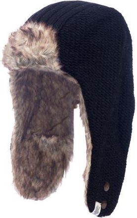 Nirvanna Designs Winter Trapper Hat in Black at Nordstrom