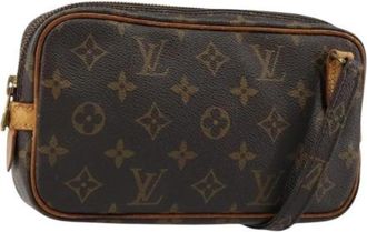 Louis Vuitton Pre-owned Marly Bandouliere Schoudertas - Dames - Vintage Schoudertas - Bruin - ONE Size - Leer - Vintage