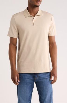 Calvin Klein Interlock Pique Polo in White Pepper at Nordstrom Rack, Size Xx-Large