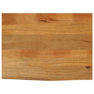 Berkfield Home Table Top Live Edge 90x60x2.5 cm Solid Wood Mango in Brown