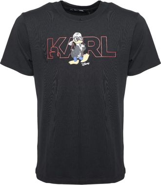 Karl Lagerfeld Photographic Sweatshirt - Heren - T-shirts - Zwart - XL - Katoen - Tops
