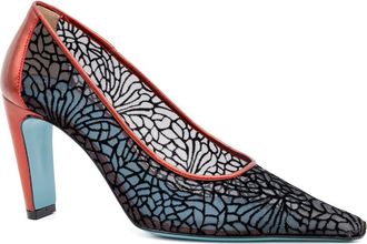 Valentina Rangoni Folgorata Mesh Pump in Black Catterdale Mesh at Nordstrom, Size 9