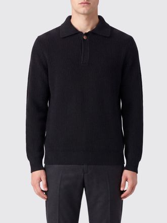 Ballantyne Slim Fit Long-Sleeved Wool Polo Shirt