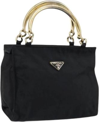 Prada Pre-owned Vintage Nylon Handbag - Dames - Vintage Handtas - Zwart - ONE Size - Nylon - Vintage
