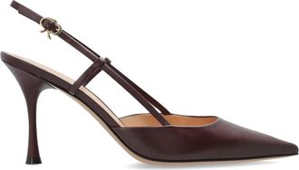 Gianvito Rossi Ascent Heels - Dames - Pumps - Rood - 38 1/2 EU - Leer - Schoenen