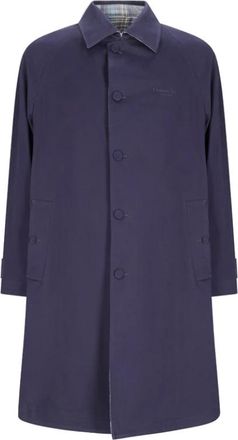 Dior Cappotto M. Woven - Heren - Mantel - Blauw - M - Katoen - Jassen
