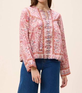 Cleobella Vivien Long Sleeve Top In Dahlia Print