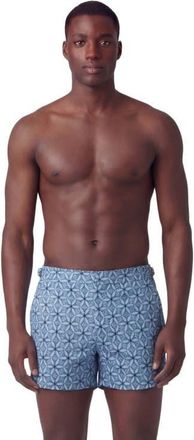 Lords of Harlech Tribal Mens Swim Tailored Short in Tribal Blue at Nordstrom, Size 34