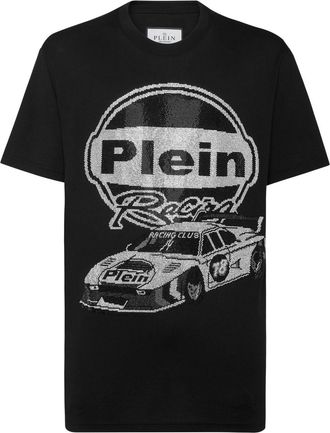 Philipp Plein Strass Cars Racing T-shirt - Black