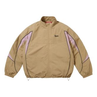 SUPREME FW25 Contrast Piping Track Jacket Tan SUP-FW25-075-TAN