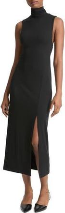 Vince Turtleneck Sleeveless Knit Dress in Black at Nordstrom Rack, Size Xx-Small