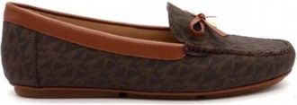 Michael Kors Juliette Logo Loafer - Dames - Loafers - Bruin - 38 EU - Katoen - Schoenen