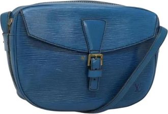 Louis Vuitton Tweedehands leren Louis Vuitton tassen - Dames - Vintage Schoudertas - Blauw - ONE Size - Leer - Vintage