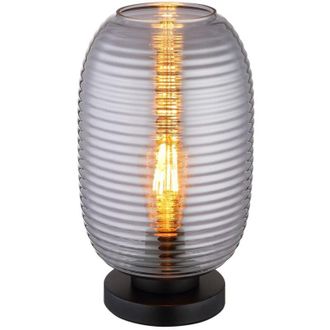 Globo Lighting Globo - lampada da tavolo - JEFREY - nero - vetro - Ø 20cm - E27