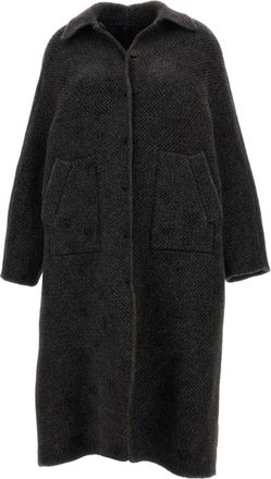 Boboutic Reversible Kimono Sleeve Wool-Blend Coat
