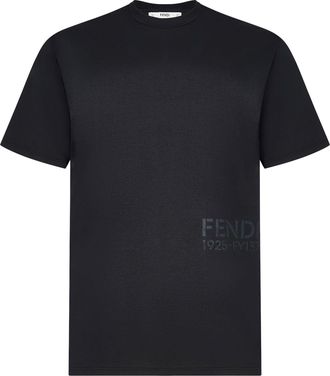 Fendi COTTON T-SHIRT WITH LOGO - Fendi - Man