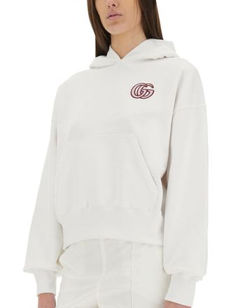Gucci Embroidered Cotton Sweatshirt - White