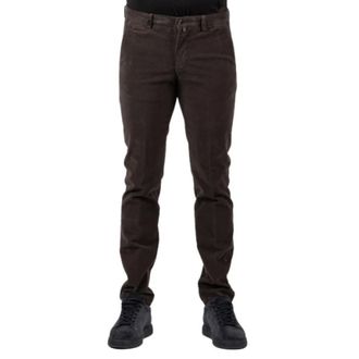 BRIGLIA 1949 Slim-fit Broeken - Heren - Broeken - Bruin - Maat: M Leer