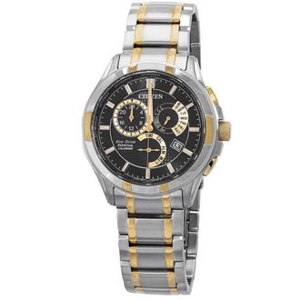 Citizen Eco-Drive Perpetual Alarm Black Dial Mens Watch BL8164-57E