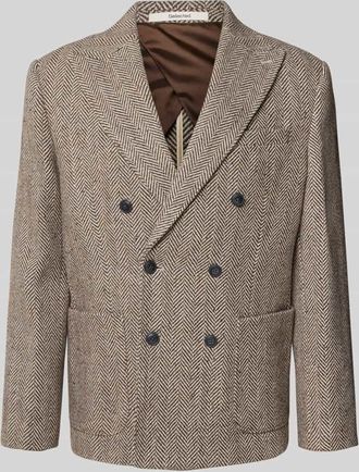 Selected Regular Fit Sakko aus Woll-Mix Modell MORRIS in Mittelbraun, Größe 48