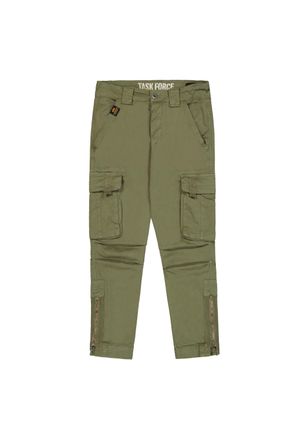 Alpha Industries Cargohose ALPHA INDUSTRIES Task Force Pant, Herren, Gr. 28, Normalgr&ouml;ssen, gr&uuml;n (vintage gr&uuml;n), Obermaterial: 98% Baumwolle, 2% Elastan, Hosen Cargoho
