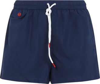Kiton Badmode - Heren - Strandmode - Blauw - S - Polyester - Badmode