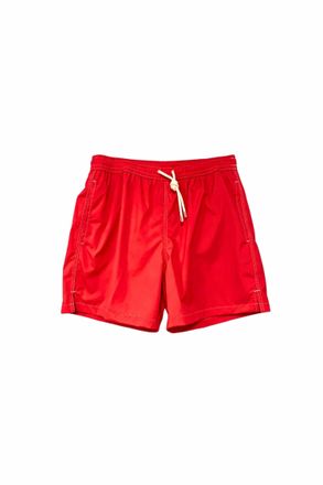 Fedeli Mens Madeira Airstop Swim Shorts Trunks In Bright Red