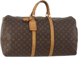 Louis Vuitton Pre-owned Weekend Bags, female, Brown, Size: ONE SIZE Pre-owned Keepall 55 Boston Bag