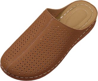 Generic Womens Wedge Slippers Breathable Closed Toe Sandals for Women Solid Color Lightweight Stylish Comfortable Casual Wide Fit Slippers Summer Beach