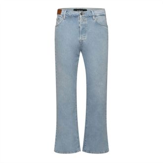 Replay Flared-jeans met logo voor dames (Blauw)