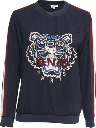 Kenzo Felpa con ricamo tigre 2023 - Blu