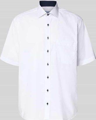Eterna Comfort Fit Business-Hemd aus Baumwolle mit Kentkragen in Weiss, Gr&ouml;&szlig;e 41