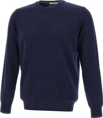 KANGRA Trui met ronde hals - Heren - Ronde hals truien - Blauw - XL - Wol - Truien & Vesten