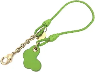 Bottega Veneta Vintage, unisex, Groen, ONE Size, Pre-owned Leather key-holders