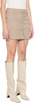 Sportmax Stijlvolle Rok Fify Stijl - Dames - Korte rokken - Beige - S - Rokken