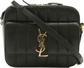 Saint Laurent Pre-owned Vintage Shoulder Bag - Dames - Vintage Schoudertas - Zwart - ONE Size - Leer - Vintage