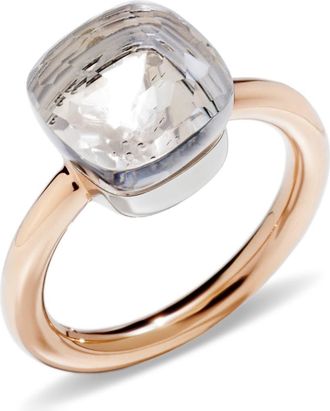 POMELLATO Nudo Classic Ring in Rose Gold/White Topaz at Nordstrom, Size 6.75
