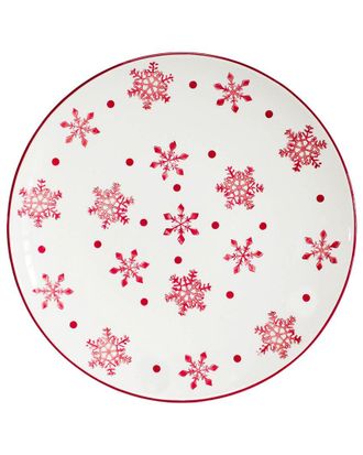 Euroceramica Winterfest Round Platter
