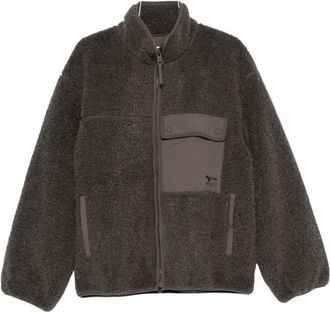 Maison Kitsun&eacute; Fitness, Heren, Grijs, M, Pavem Fleece Jas