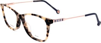 Carolina Herrera Womens 52 mm Havana Blue Eyeglasses