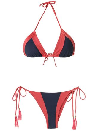 Brigitte Duo colourblock bikini - women - Polyamide/Elastane - P - Pink