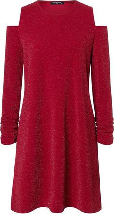 Ana Alcazar Glitzer Kleid Cut Out - Dames - Feestkleedjes - Rood - M - Pailletten - Kleedjes