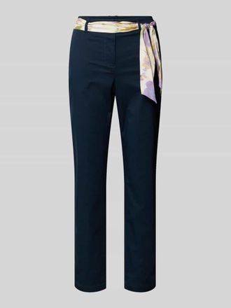 Christian Berg Slim Fit Chino mit Viskose-Anteil in Dunkelblau, Gr&ouml;&szlig;e 38