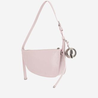 Burberry Womens Mini Shield Leather Shoulder Bag Pink Calfskin
