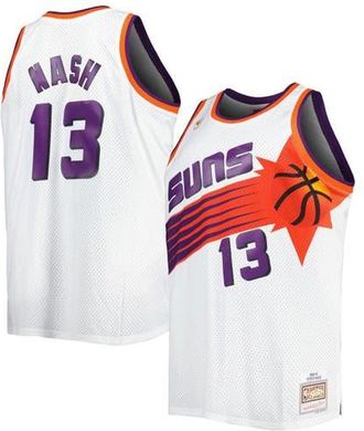 Mitchell & Ness Mens Mitchell & Ness Steve Nash White Phoenix Suns Big & Tall Hardwood Classics 1996/97 Swingman Jersey at Nordstrom, Size 5Xb