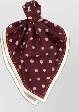Fendi silk printed square scarf