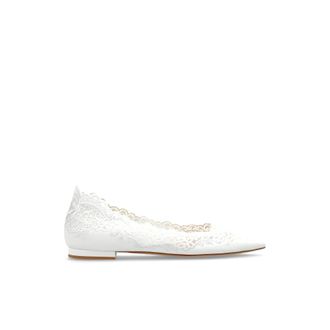 Gianvito Rossi Dames, Schoenen, Wit, Maat: 37 EU Leer