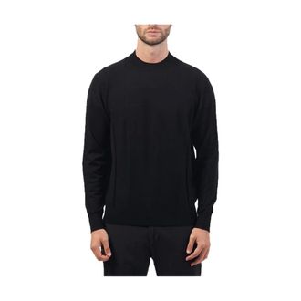 A|X Armani Exchange Round-neck Knitwear, male, Black, Size: S Maglia